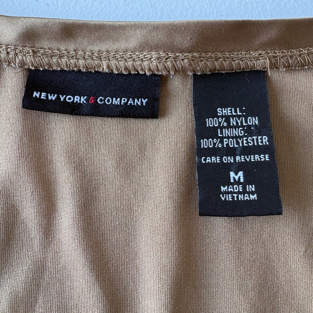 NY Co Medium Babydoll V Neck Cap Sleeve Sheer over Lining Olive Green‎ Fairy Y2K - Picture 2 of 12